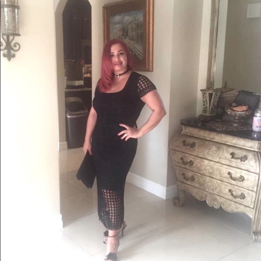 Sexy boutique dress crochet dress wore one time
